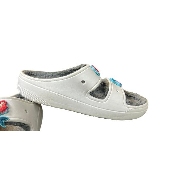 Crocs Baya Platform Sandal Unisex Women's 9 Men's 7 White Gray Slides - Picture 6 of 10